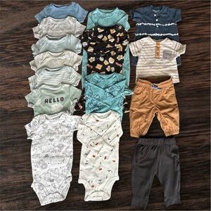 Bundle of 15 baby boys clothes 0-3 Months and 3-6 Months EUC